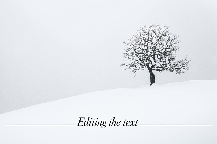 Text editing