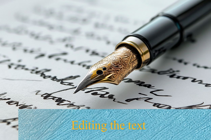 Professional text editing