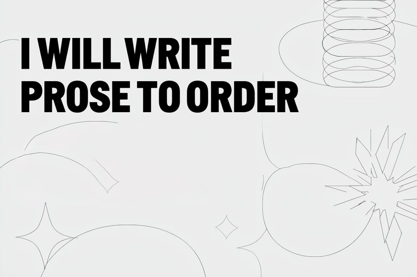 Writing prose on demand